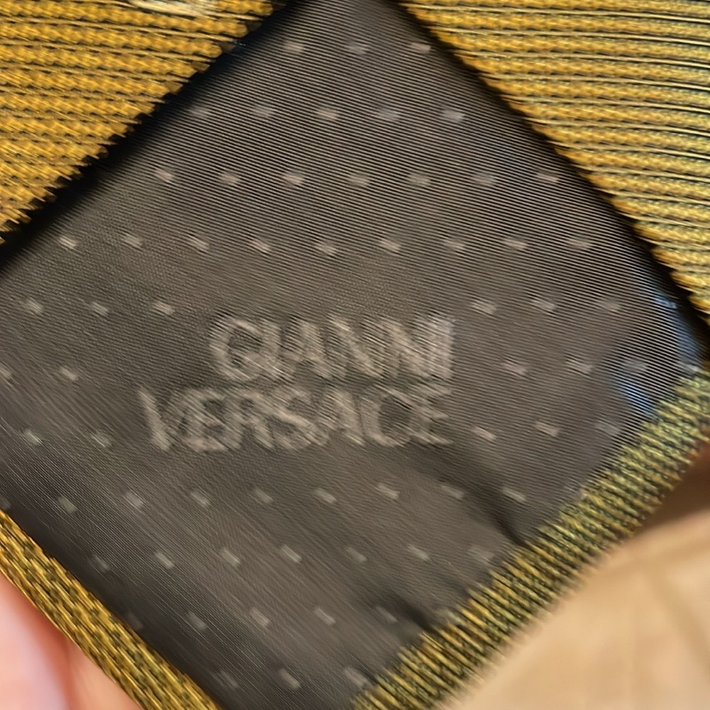 Versace gold men’s tie - Picture 3 of 5